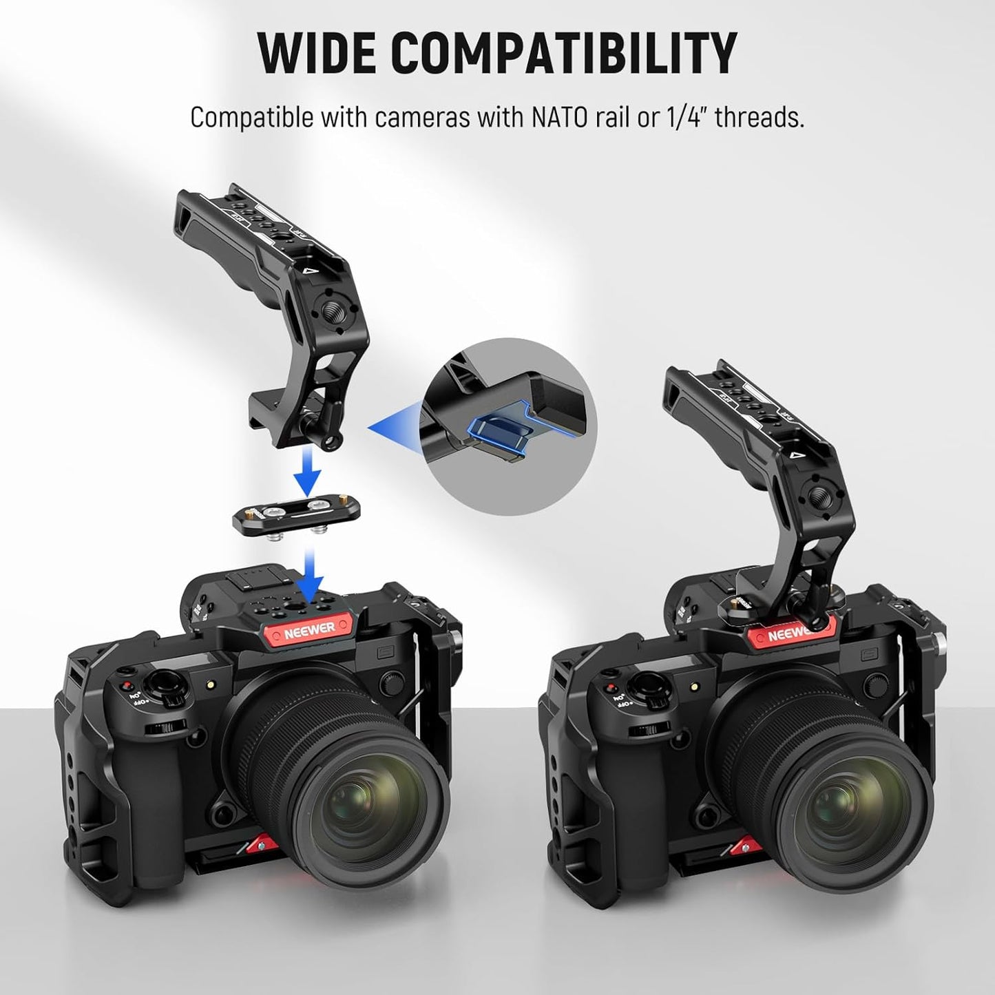 Neewer CA008 Camera Top Handle NATO Rail Kit