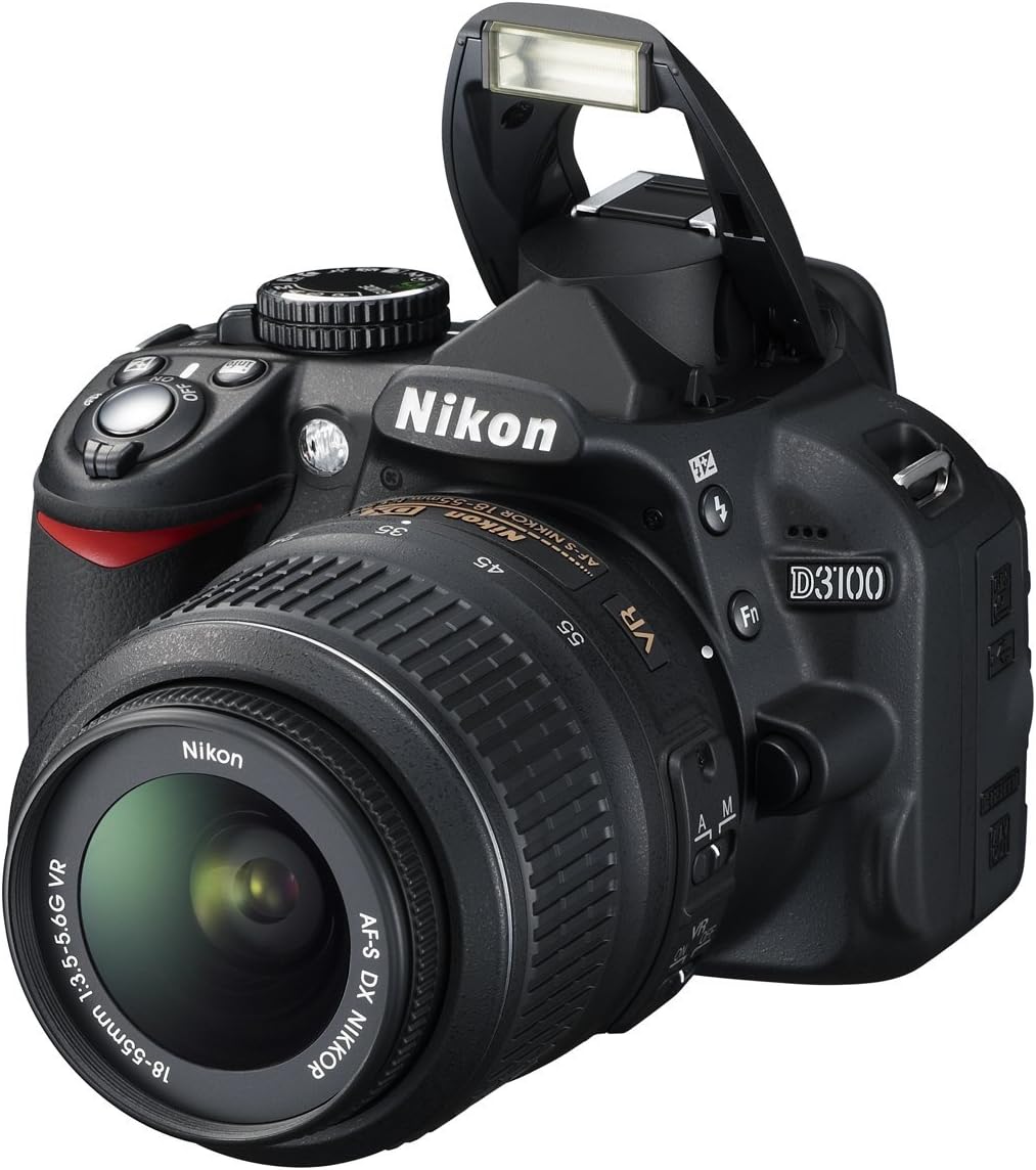 Nikon D3100 14.2MP DSLR Camera 18-55mm Lens (Renewed)