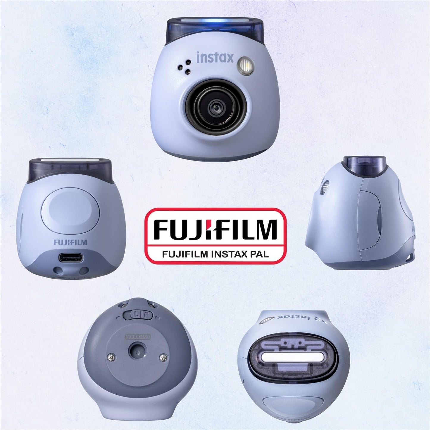 Fujifilm 600023914 Instax PAL Digital Camera - Lavender Blue Bundle