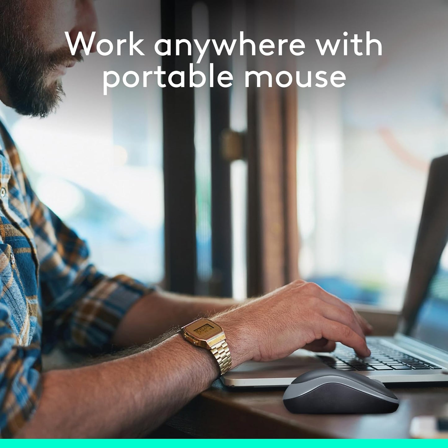 Logitech M185 Wireless Mouse Black Ambidextrous USB