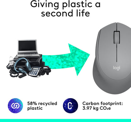 Logitech 910-004908 M330 SILENT Wireless Mouse (Grey)