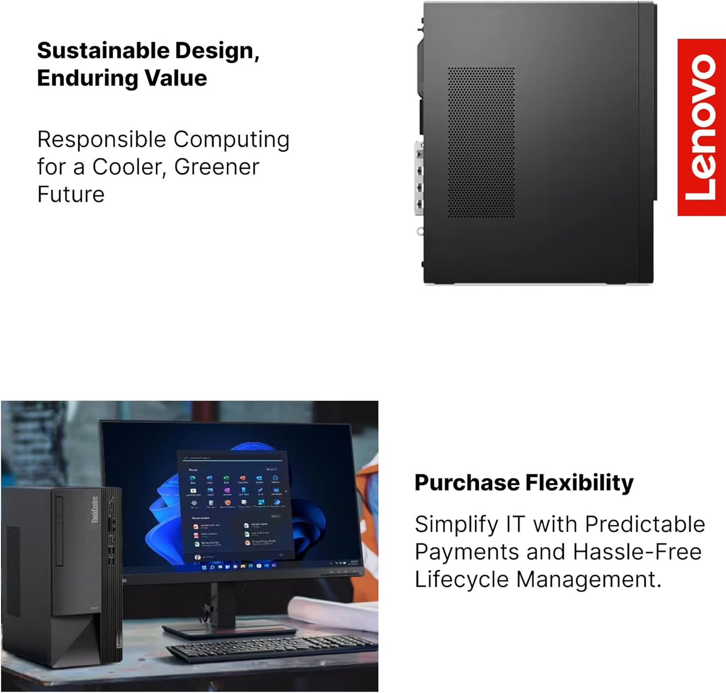 Lenovo V50t ThinkCentre Neo50T Business Desktop i3 Windows 11 Pro