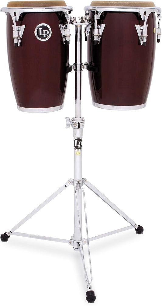 Latin Percussion LP-JRX-DW Jr Wood Conga Set Wine Red