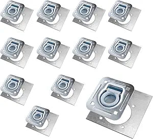 Mackie 80149-12-1212: Recessed D-Ring Tiedown Anchors w/ Backing Plate - 12 Pack — main product image