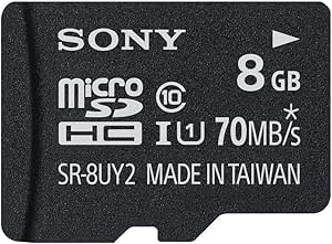 Sony SR8UY2A/TQ 8GB Micro SDHC UHS-1 Memory Card