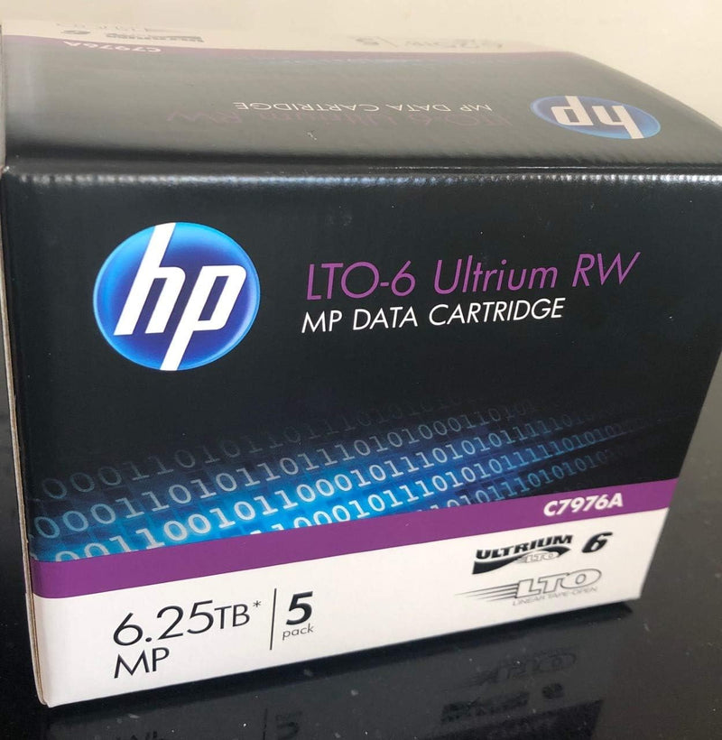 HP C7976A LTO6 Data Tape 5-Pack — main product image
