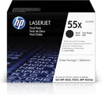 HP CE255XD 55X High-Yield Black Toner - 2-Pack