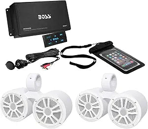 Boss ASK902B.6 Marine Bluetooth Amplifier Speaker Kit