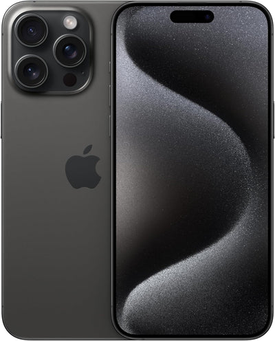 Apple iPhone 15 Pro Max 256GB Black Titanium (AT&T Renewed)