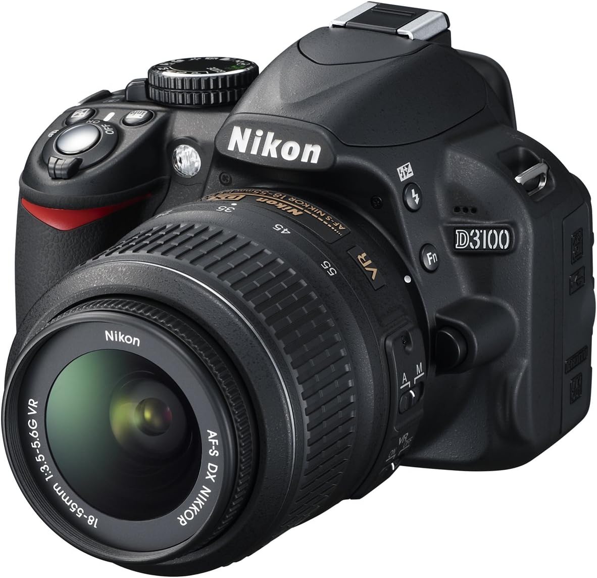 Nikon D3100 14.2MP DSLR Camera 18-55mm Lens (Renewed)