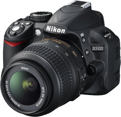 Nikon D3100 14.2MP DSLR Camera 18-55mm Lens (Renewed)