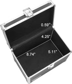 Vaultz VZ01280 Lockable Index Card Holder, 5x8 Organizer Box