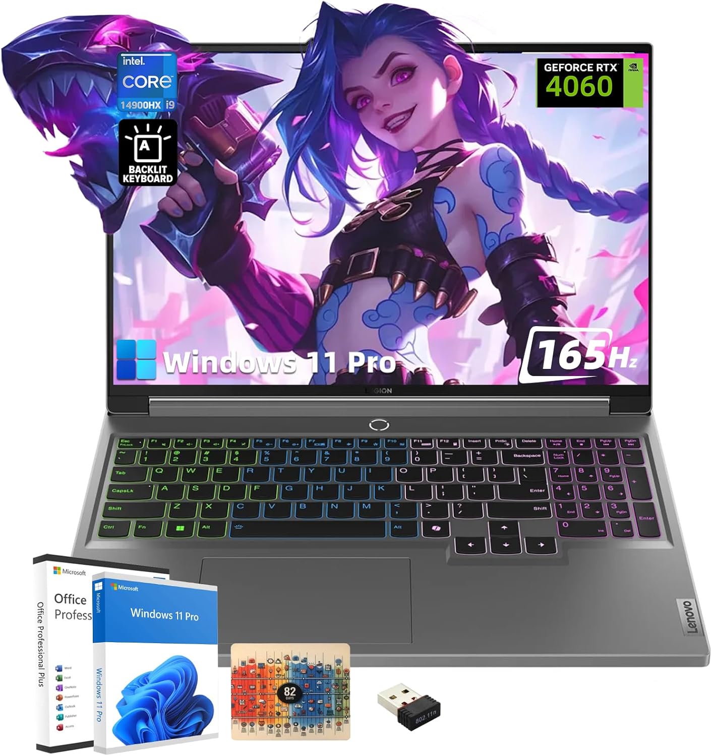 Lenovo Legion 5i i9 RTX 4060 Gaming Laptop Bundle