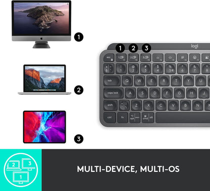 Logitech 920-010388 MX Keys Mini Wireless Keyboard Graphite