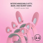 Razer Kraken Kitty V2 Pro RGB Gaming Headset - Quartz (Renewed)