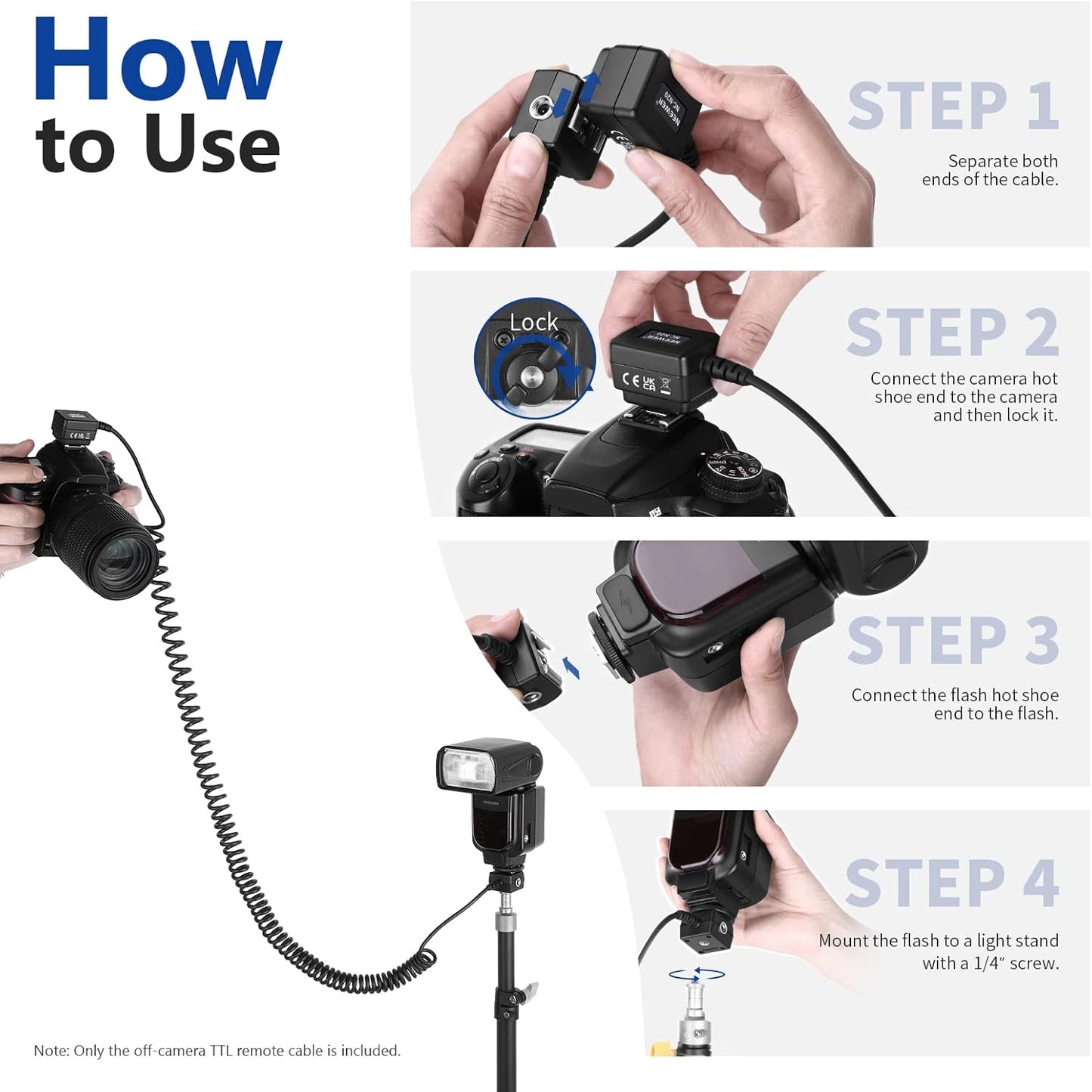 Neewer 10100870 TTL Off Camera Flash Cord for Nikon