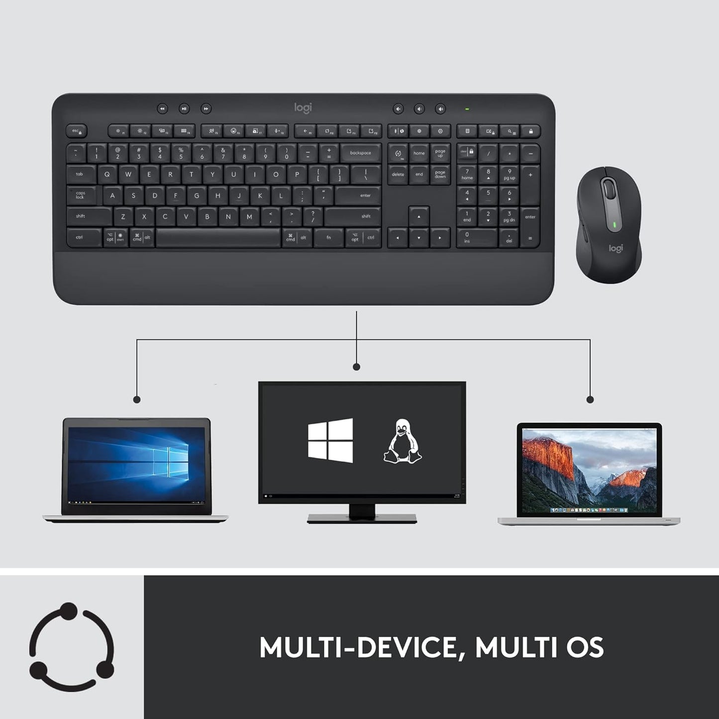 Logitech 920-010909 Signature MK650 Wireless Keyboard and Mouse Combo
