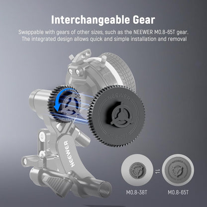 Neewer 10102692 - M0.8-38T Follow Focus Gear - 0.8 MOD, 38 Teeth