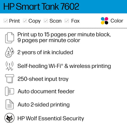 HP Smart Tank 7602 Wireless Ink Tank Printer