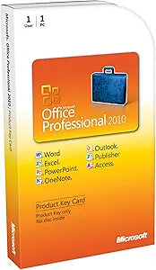 Microsoft 269-14834 Office Professional 2010 Key Card