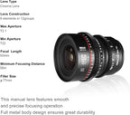 Meike Meike 50mm T2.1 S35 Prime Cinema Lens EF Mount