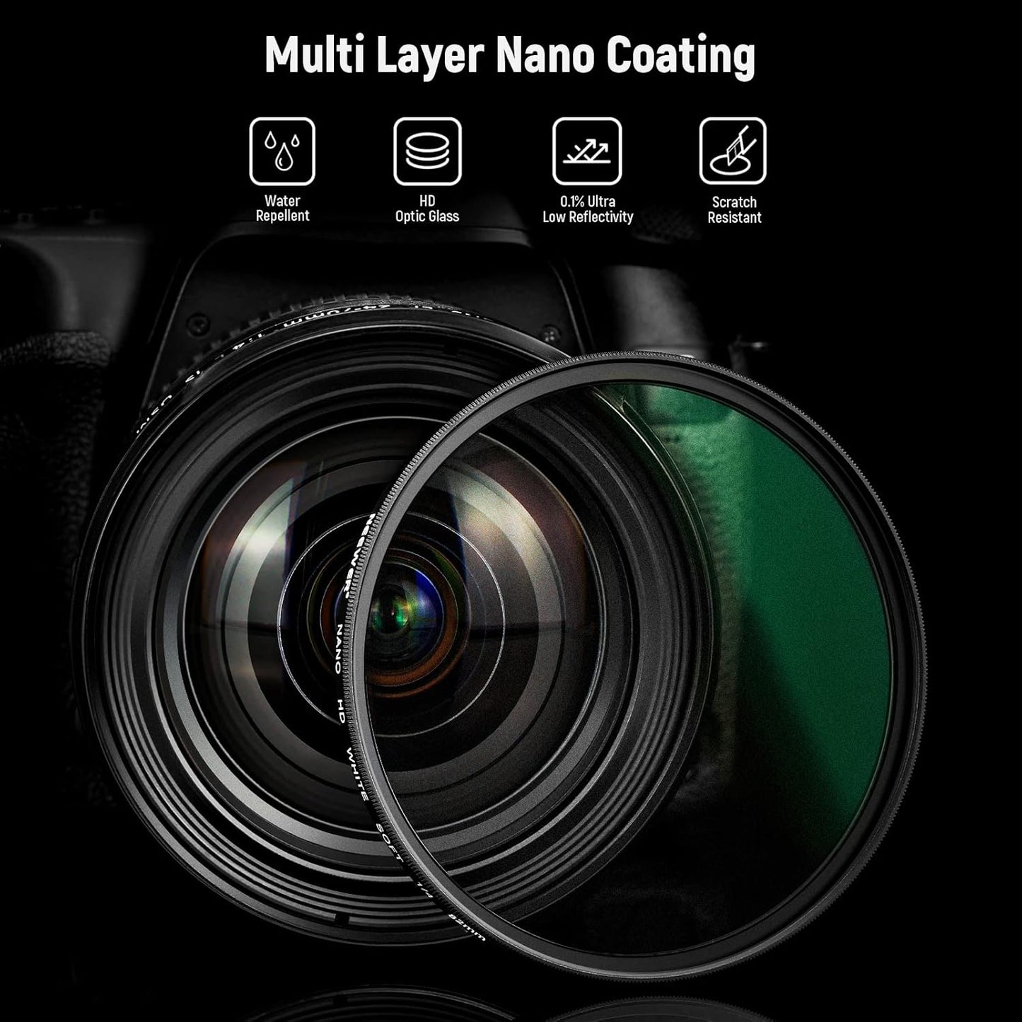 Neewer NW-S SERIES 82mm Soft White Diffusion 1/4 Filter