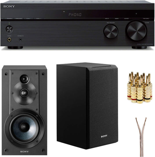 Sony STRDH190_K1 Stereo Receiver Bluetooth Speaker Bundle