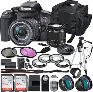 Canon EOS Rebel T8i 18-55mm Lens Bundle Renewed