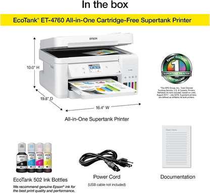 Epson ET-4760 EcoTank Wireless All-in-One Printer