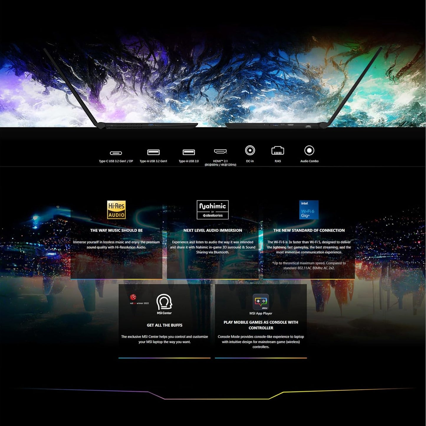 MSI CROSSHAIR1614057 16" 144Hz RTX 4070 Gaming Laptop