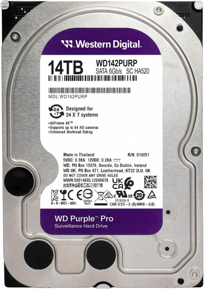 Western Digital WD142PURP 14TB Purple Pro Surveillance HDD