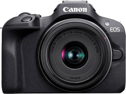 Canon EOS R100 Renewed 4K Mirrorless Camera Bundle