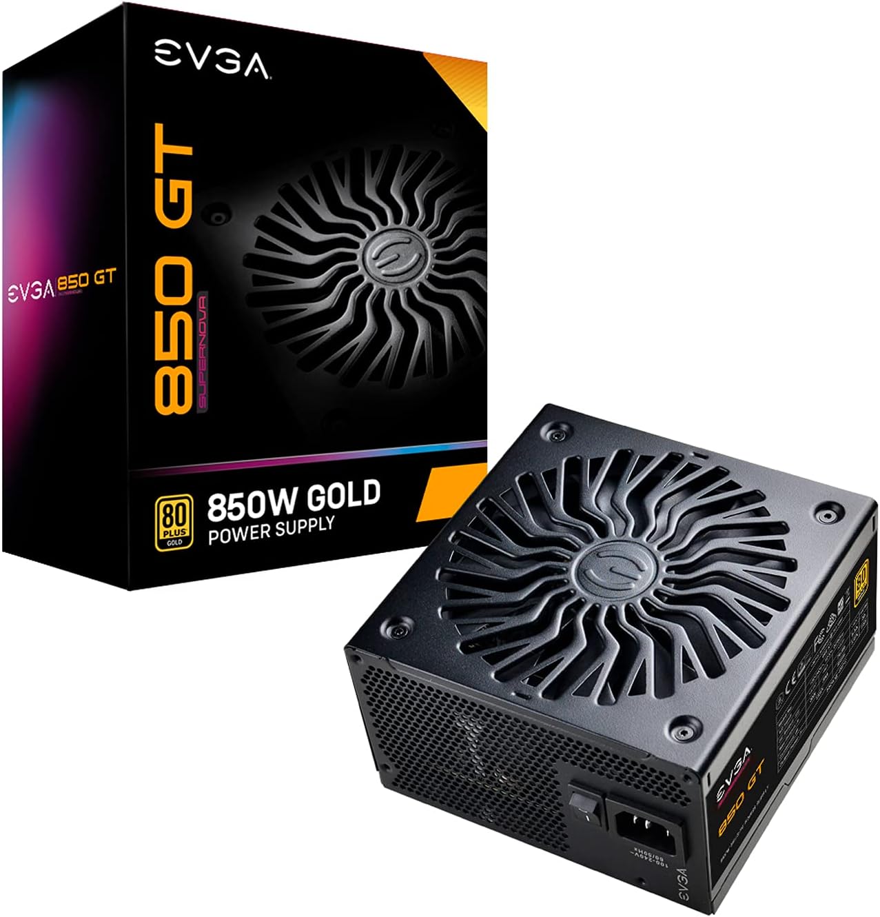 EVGA 220-GT-0850-Y1 850 GT 850W 80+ Gold Fully Modular Power Supply