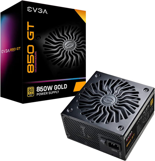 EVGA 220-GT-0850-Y1 850 GT 850W 80+ Gold Fully Modular Power Supply