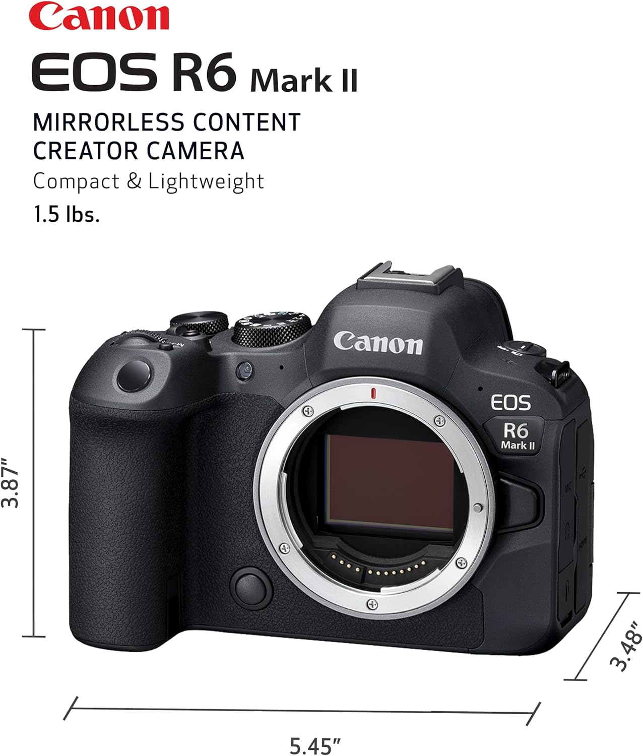 Canon 5666C002 EOS R6 Mark II Full-Frame Mirrorless Camera