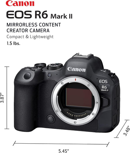 Canon 5666C002 EOS R6 Mark II Full-Frame Mirrorless Camera