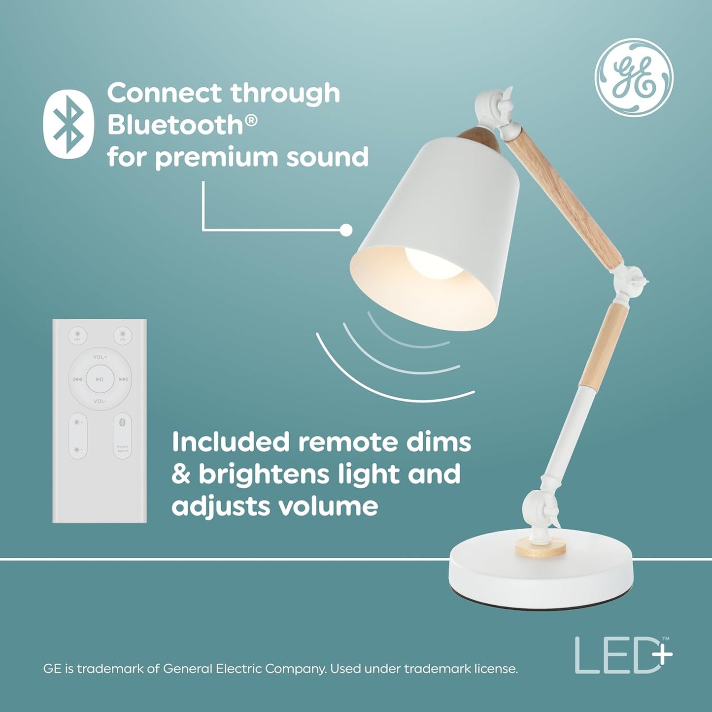 GE 93130056 LED+ Color Changing Speaker Bulb