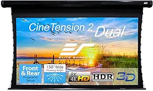 Elite Screens TE100HR2-DUAL CineTension 2 WraithVeil Projector Screen