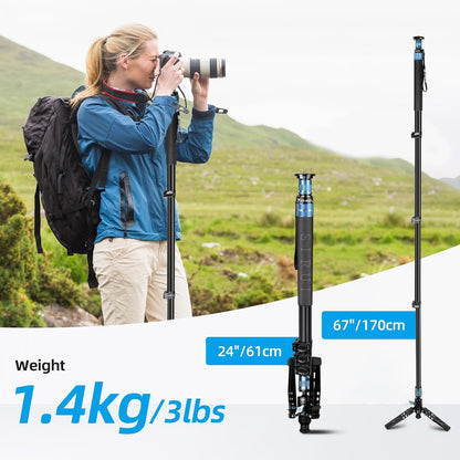 Sirui AM-404FL Aluminum Travel Video Monopod with Removable Base