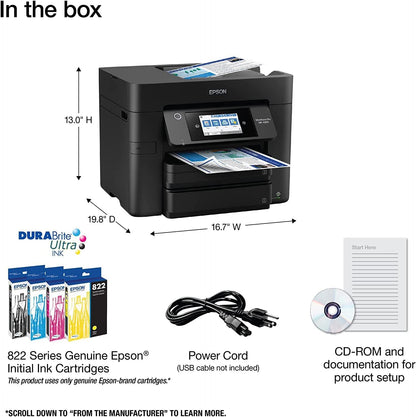 Epson Workforce Pro WF-4833 Wireless Color Inkjet Printer