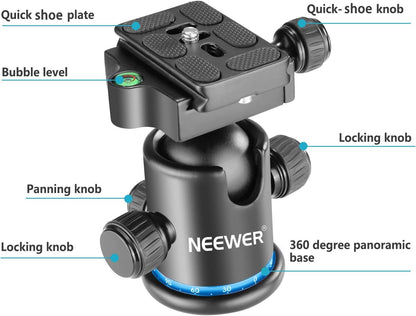 Neewer 10090725 36mm Panoramic Tripod Ball Head