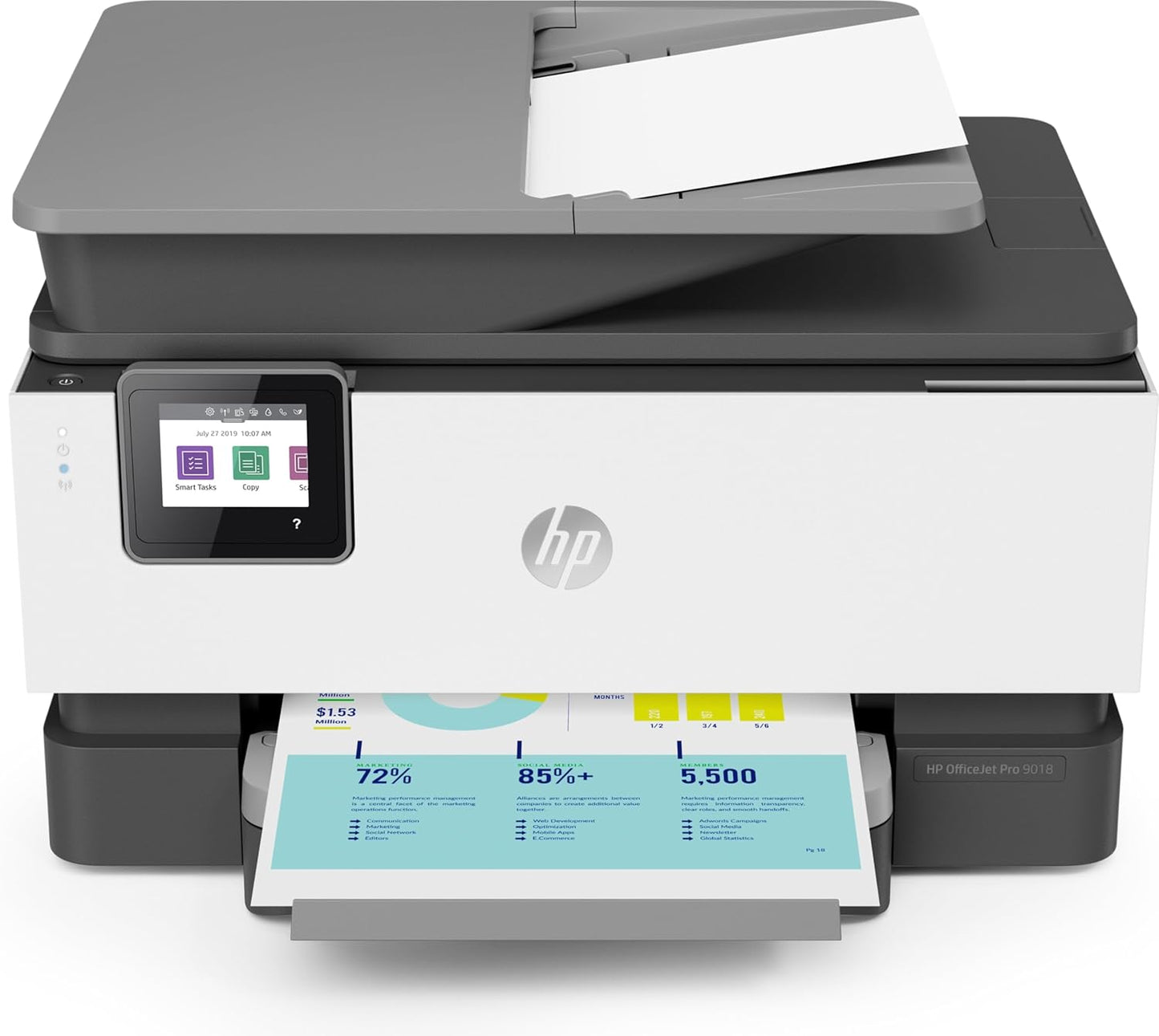 HP 3UK84A#1H3 OfficeJet Pro 9018 Wireless All-in-One Printer