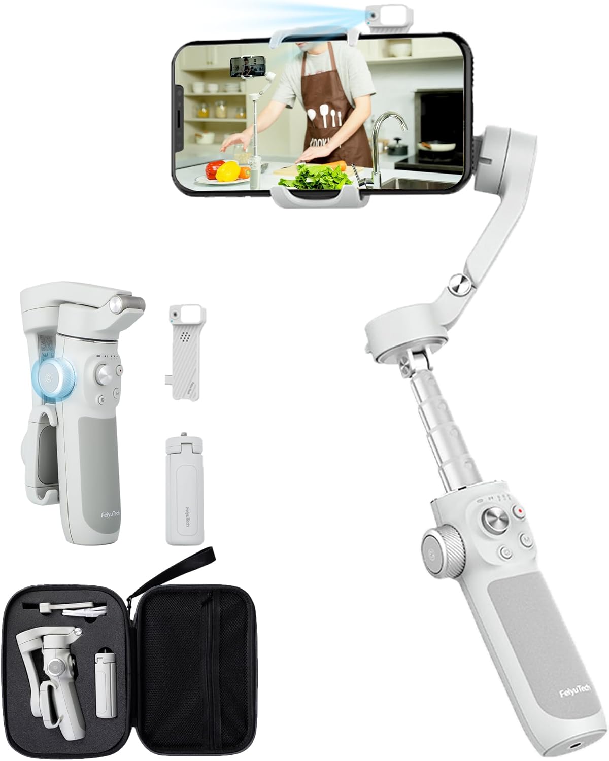 FeiyuTech Vimble 4 Smartphone Gimbal Stabilizer with Light