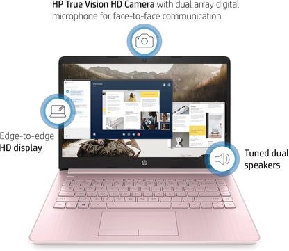 HP Ultrabook 14" Intel 4-Core 1600GB SSD Pink Win11