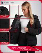 Spyder S-XL Women's Water-Resistant Puffer Jacket