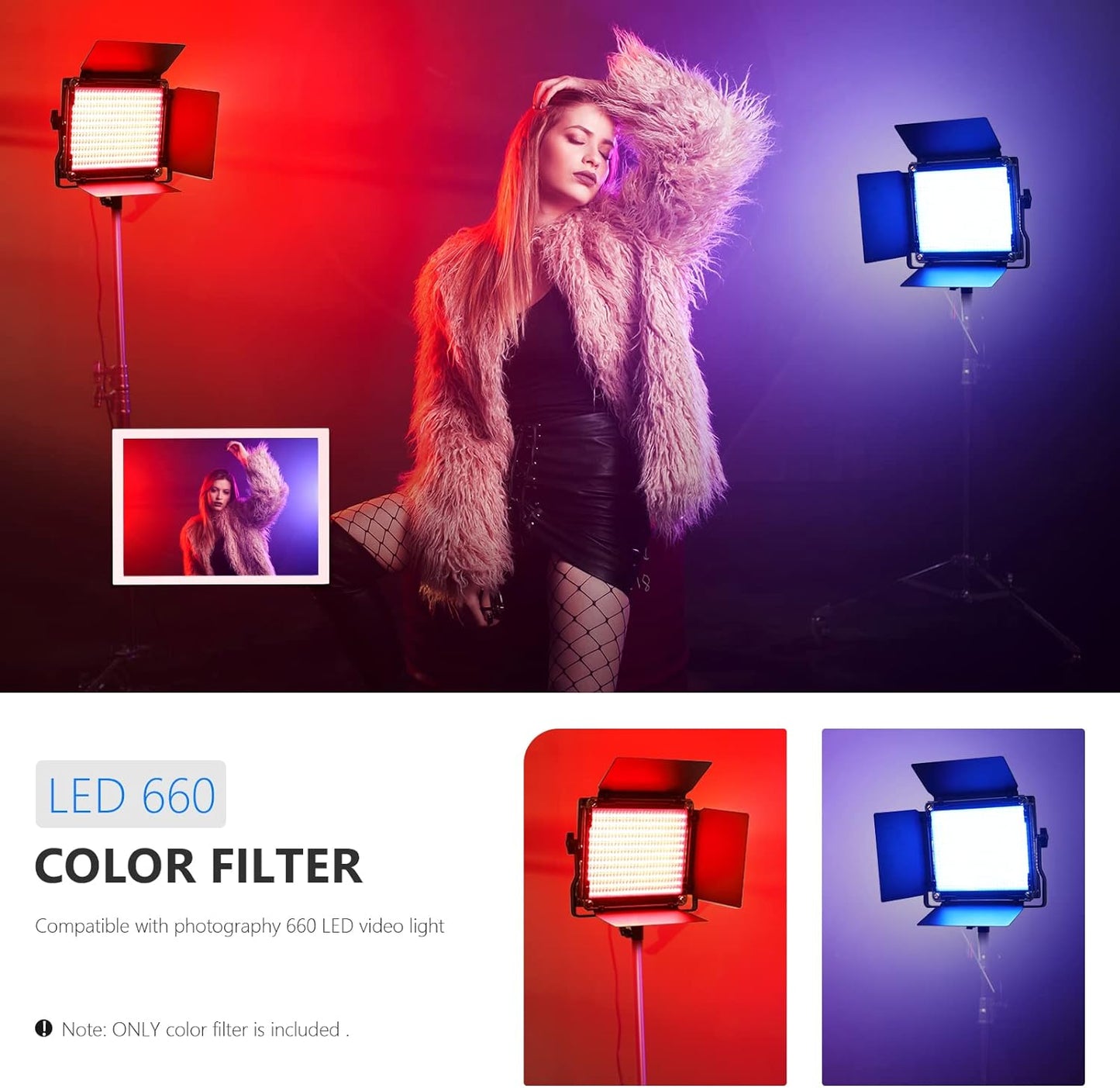 Neewer 10093716 Lighting Color Filter Set for LED Lights