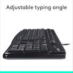 Logitech 920-002478 K120 Wired Keyboard - Black