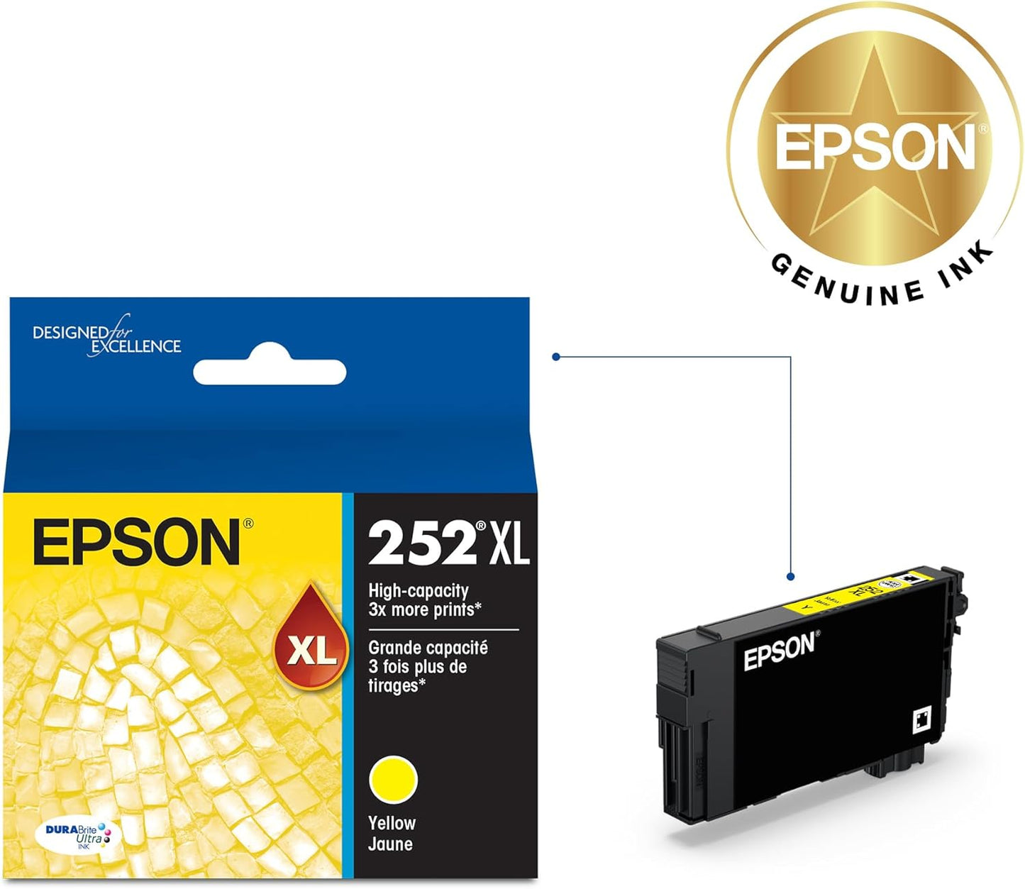 Epson T252XL420-S High Capacity Yellow Ink Cartridge