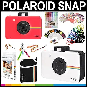 Polaroid AMZSBSPRK1 Snap Instant Camera Bundle - Zink Paper & Accessories