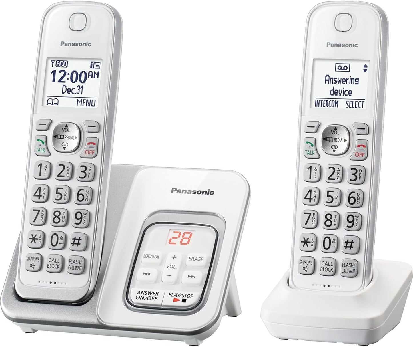 Panasonic KX-TGD532W DECT 6.0 Cordless Phone System
